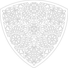 Rose Window, Fig. 10, triangular 2, round 1, framework