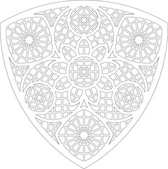 Rose Window, Fig. 10, triangular 2, square 1, framework