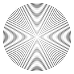 Fototapeta premium Black circle line pattern background, Vector illustration