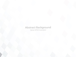 Abstract geometric or isometric white and gray polygon or low poly vector technology concept background. EPS10 illustration style.