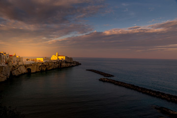 Fototapeta premium Sunset in Vieste