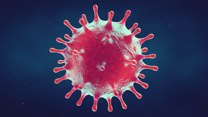 Corona Virus Covid-19 illustration - Microbiology And Virology Concept design