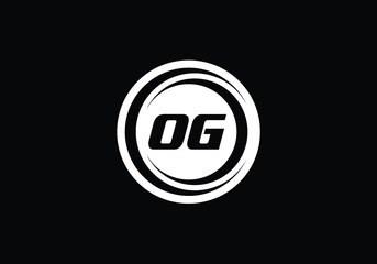 O G Initial Letter Logo design vector template, Graphic Alphabet Symbol for Corporate Business Identity