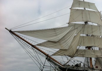 sailing ship closeup