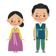 韓国・朝鮮の民族衣装（男女）