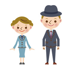 アメリカ・ヨーロッパの服装（男女）