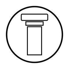 pillar icon vector template