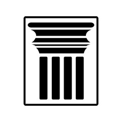 pillar icon vector template