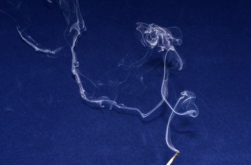 smoke from a matchstick