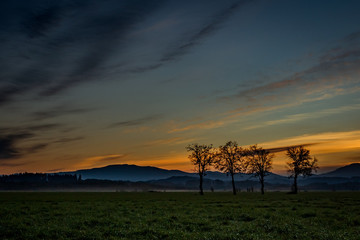 Willamette valley panorama of Mary's Peak Oregon