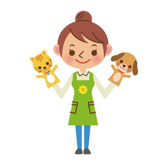 保育士のパペット