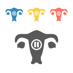 Menopause icon. Vector signs for web graphics