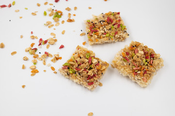 Thai Rice Cracker with dried shredded pork and whole Grains