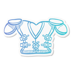Sticker style icon - Football armor