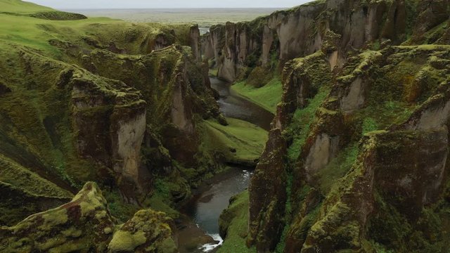 Fjadrargljufur Canyon in southern Iceland