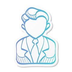Sticker style icon - Auctioneer