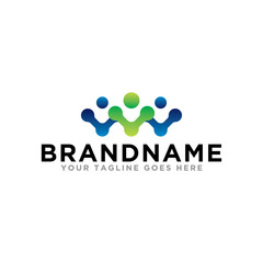 Unity human people care logo icon. Simple design on trendy logo.