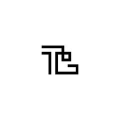 TG GT Letter Logo Design Vector Template