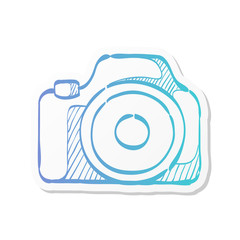 Sticker style icon - Camera