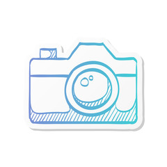Sticker style icon - Camera