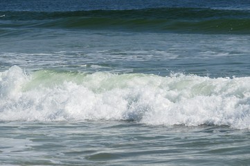 Ocean water background on Atlantic coast of North Florida 