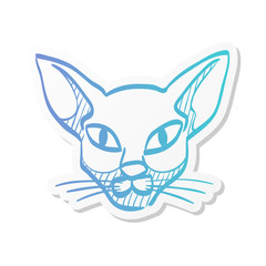 Sticker style icon - Cat