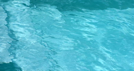 Swimming pool water wave in blue color