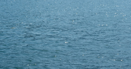 Sea surface water with sunlight sparkle