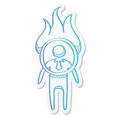 Sticker style icon - Businessman challenge