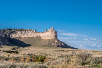 Fototapeta na wymiar The Saddle Rock in Scotts Bluff National Monument, Nebraska