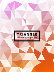 Abstract vector triangle background