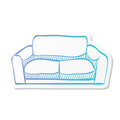 Sticker style icon - Couch