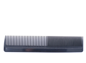 Black comb isolated on white background