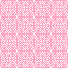Pink background geometric vector pattern. Wrapping paper design.