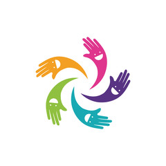 Obraz premium Hand Care Logo Template vector icon Business