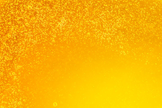 Air bubbles engine oil background. Golden liquid with air bubbles background, Oil, Engine oil