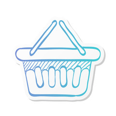 Sticker style icon - Shopping basket