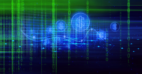 network social online, background 3d illustration rendering, digital banking investment financial...