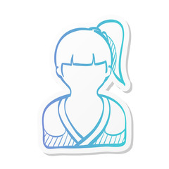 Sticker style icon - Woman spa