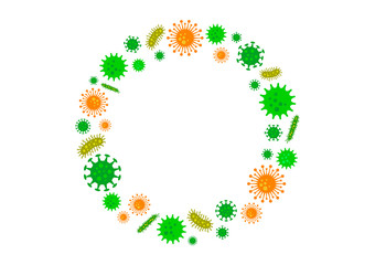 ウィルスのイラスト03-6