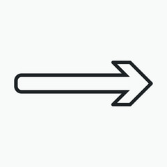 arrow on white background