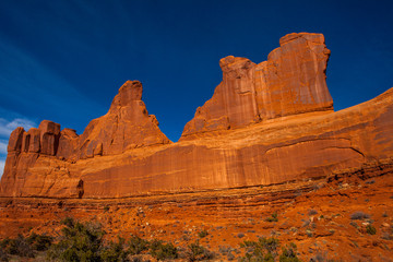 Park Avenue in Arches National Park in Utah