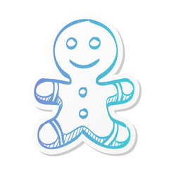 Sticker style icon - Gingerman