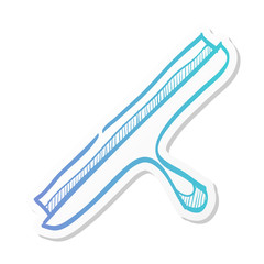 Sticker style icon - Glass scraper