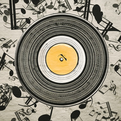 retro music poster