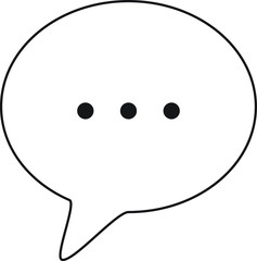 Chat icon in trendy design style