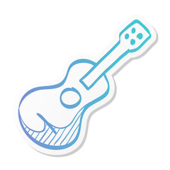 Sticker style icon - Guitar