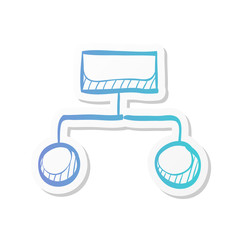 Sticker style icon - Hierarchy