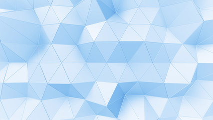 Obraz premium Geometric Polygon Wall abstract mesh structure 3D illustration background