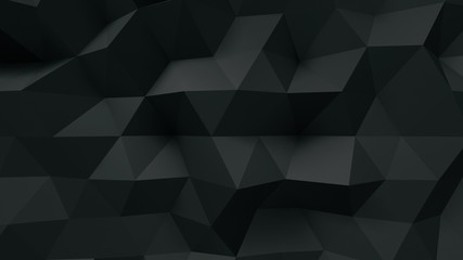 Obraz premium Geometric Polygon Wall abstract mesh structure 3D illustration background